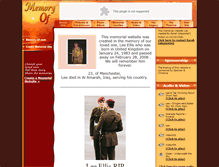 Tablet Screenshot of lee-ellis.memory-of.com