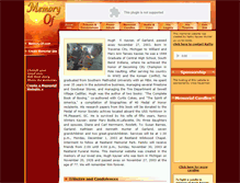 Tablet Screenshot of hugh-kayser.memory-of.com
