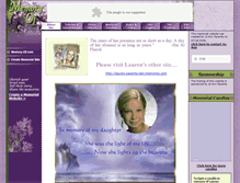 Tablet Screenshot of lauren-pacenta.memory-of.com