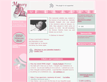 Tablet Screenshot of gabriellepadgett.memory-of.com