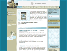 Tablet Screenshot of antonio-benson.memory-of.com