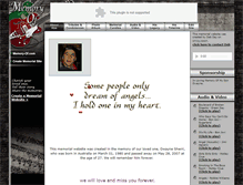 Tablet Screenshot of dwaynesherri.memory-of.com