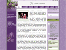 Tablet Screenshot of carolsawyer.memory-of.com