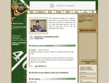 Tablet Screenshot of matthew-kraft.memory-of.com