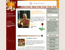 Tablet Screenshot of emery-mckeen.memory-of.com