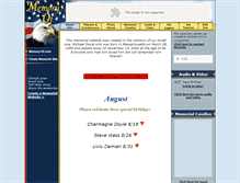 Tablet Screenshot of michael-doyle.memory-of.com