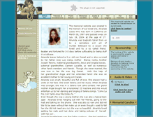 Tablet Screenshot of amanda-zubia.memory-of.com