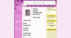 Desktop Screenshot of mickeypatton.memory-of.com