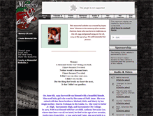 Tablet Screenshot of patricia-davis.memory-of.com
