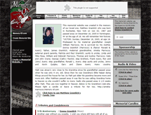 Tablet Screenshot of matthew-gramlich.memory-of.com
