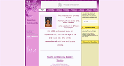 Desktop Screenshot of gina-colella-angelbaby.memory-of.com