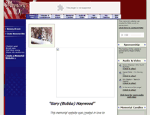 Tablet Screenshot of gary-haywood.memory-of.com