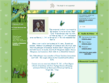 Tablet Screenshot of maryfschoenberger.memory-of.com
