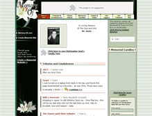 Tablet Screenshot of chrisseal.memory-of.com