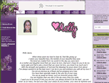 Tablet Screenshot of molly-jayne-williams.memory-of.com