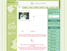 Tablet Screenshot of emily-majka.memory-of.com