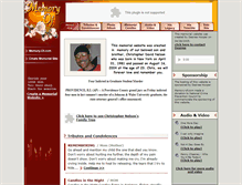 Tablet Screenshot of christopher-nelson.memory-of.com