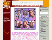 Tablet Screenshot of crystal-earnhart.memory-of.com