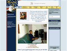 Tablet Screenshot of jowandavis.memory-of.com