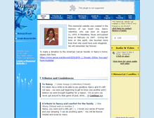 Tablet Screenshot of nancy-valentine.memory-of.com