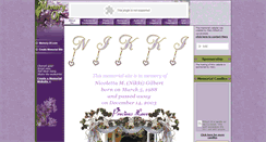 Desktop Screenshot of nicoletta-gilbert.memory-of.com