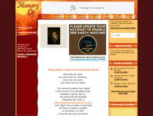 Tablet Screenshot of amanda-garner.memory-of.com