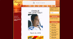 Desktop Screenshot of charlie-strazzeri.memory-of.com