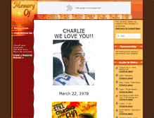 Tablet Screenshot of charlie-strazzeri.memory-of.com