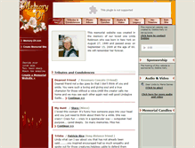 Tablet Screenshot of linda-robinson.memory-of.com