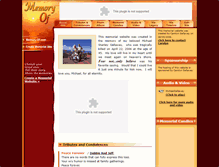 Tablet Screenshot of michael-gallaway.memory-of.com