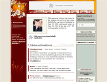 Tablet Screenshot of anna-dubell.memory-of.com