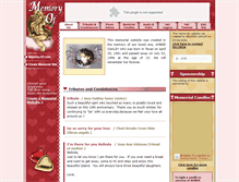 Tablet Screenshot of amber-oakley.memory-of.com