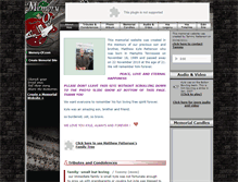 Tablet Screenshot of mattkylepatterson.memory-of.com