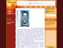 Tablet Screenshot of casey-gohring.memory-of.com