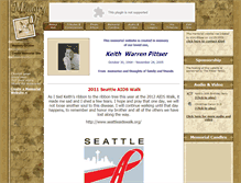 Tablet Screenshot of keith-pittser.memory-of.com