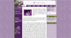 Desktop Screenshot of margaret-curran.memory-of.com