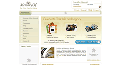 Desktop Screenshot of memory-of.com