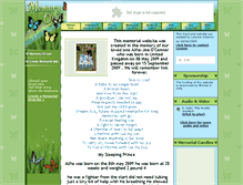 Tablet Screenshot of alfiejoe-oconnor.memory-of.com