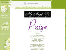 Tablet Screenshot of paige-haney.memory-of.com
