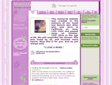 Tablet Screenshot of bonnie-allen.memory-of.com