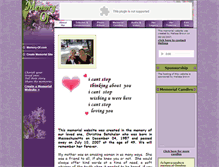 Tablet Screenshot of christine-batchelor.memory-of.com