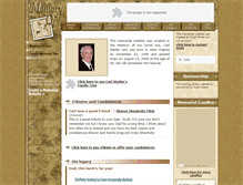 Tablet Screenshot of carl-stotler.memory-of.com