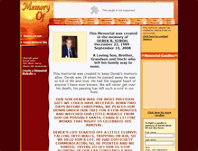 Tablet Screenshot of derek-stroh.memory-of.com