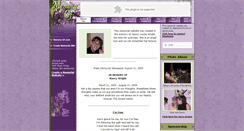 Desktop Screenshot of nancywright.memory-of.com