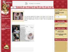 Tablet Screenshot of anjelique-augustin.memory-of.com