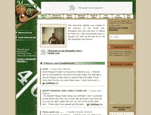 Tablet Screenshot of mangaliso-jere.memory-of.com