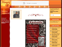 Tablet Screenshot of kenneth-dueitt.memory-of.com
