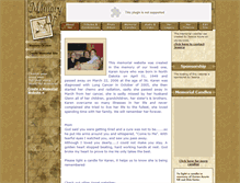 Tablet Screenshot of karenazure.memory-of.com