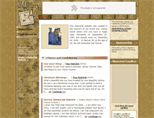 Tablet Screenshot of joshua-james.memory-of.com
