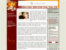 Tablet Screenshot of alicia-markova.memory-of.com
